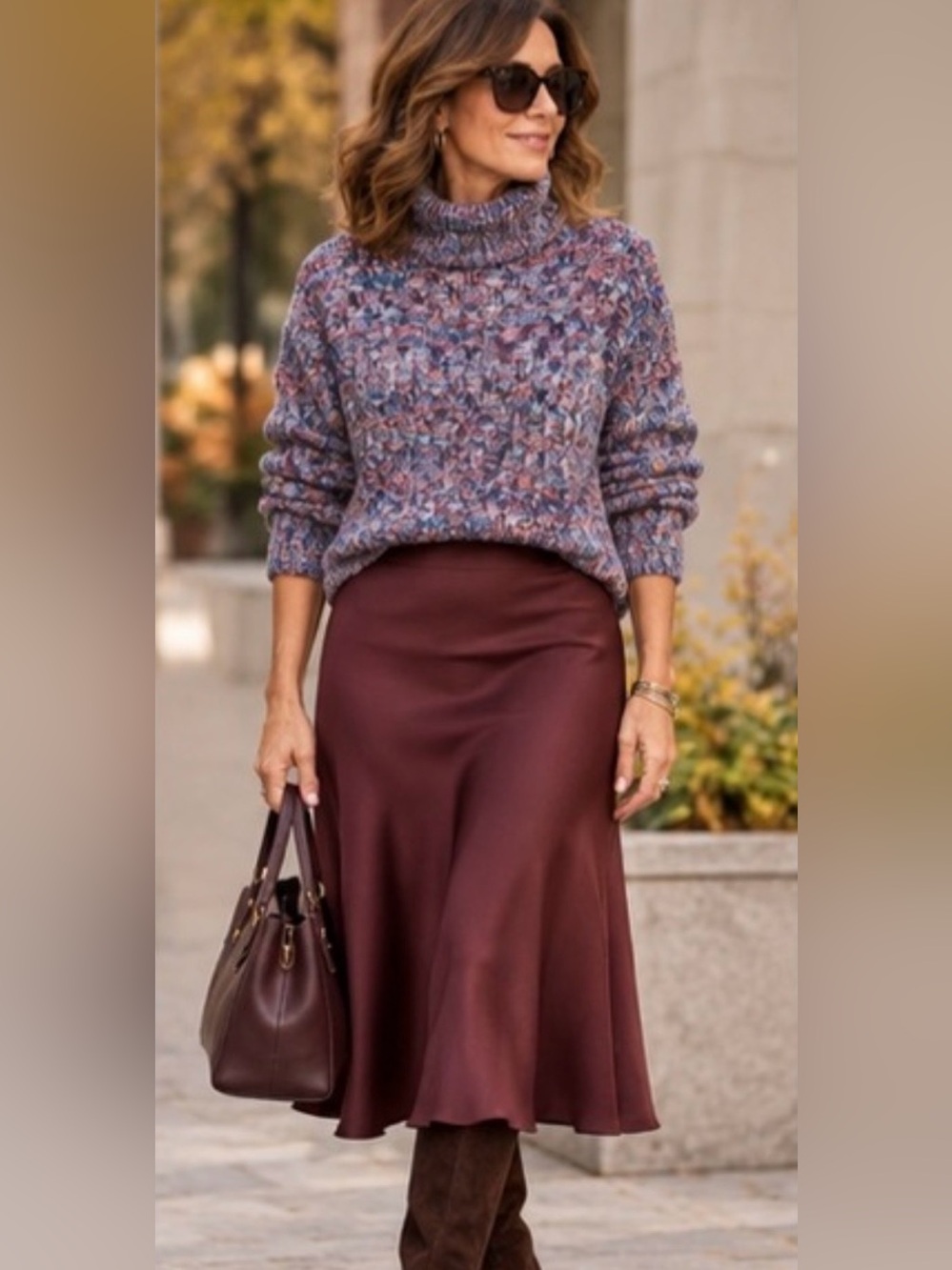 Nordstrom ELODIE Multicolor Turtleneck Sweater size small